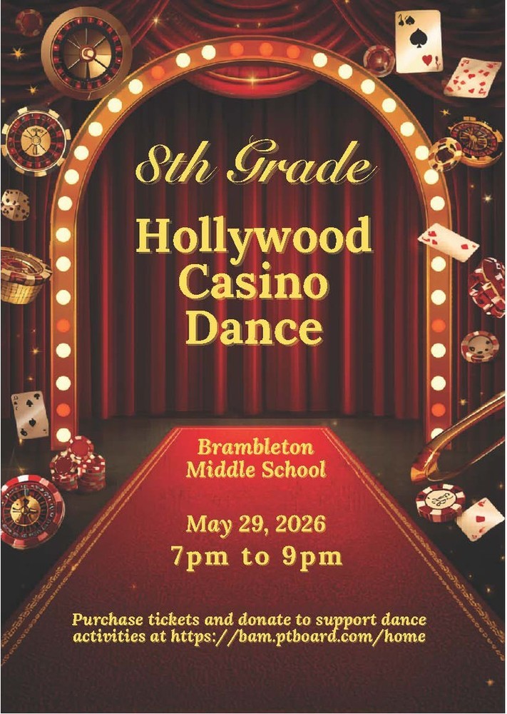 8th Grade Hollywood Casino Dance May 29