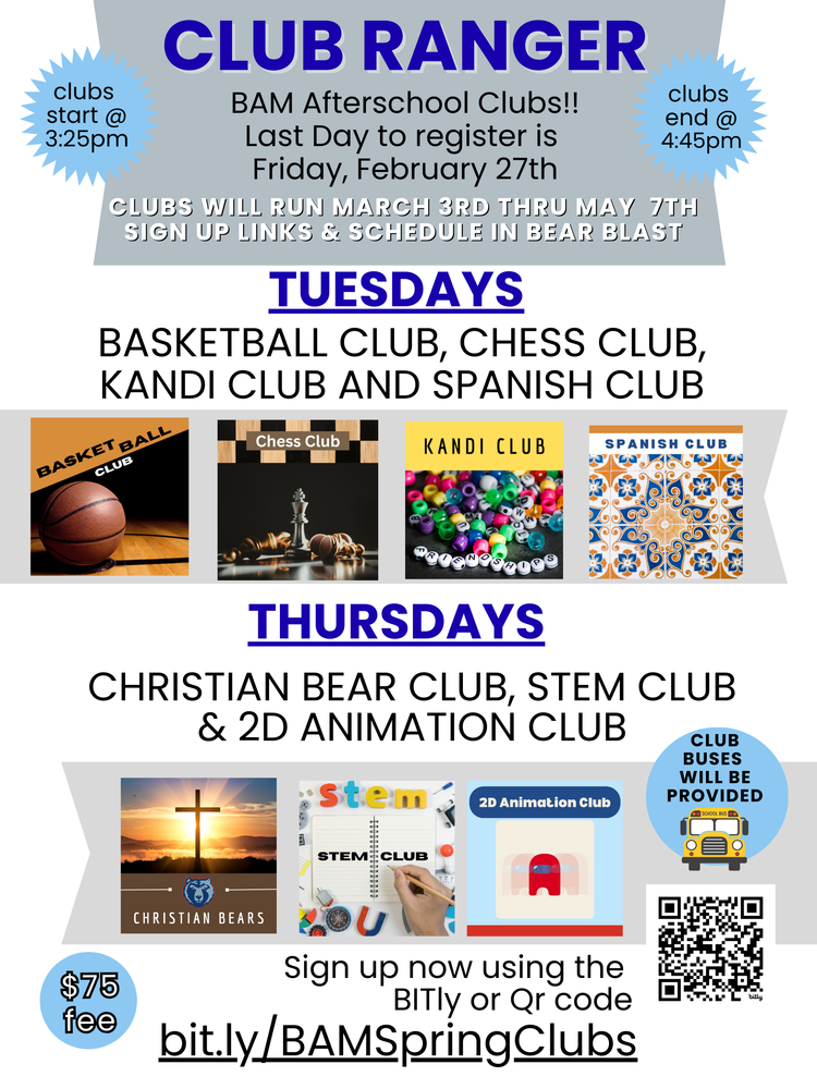 Club Ranger Info Spring 2026