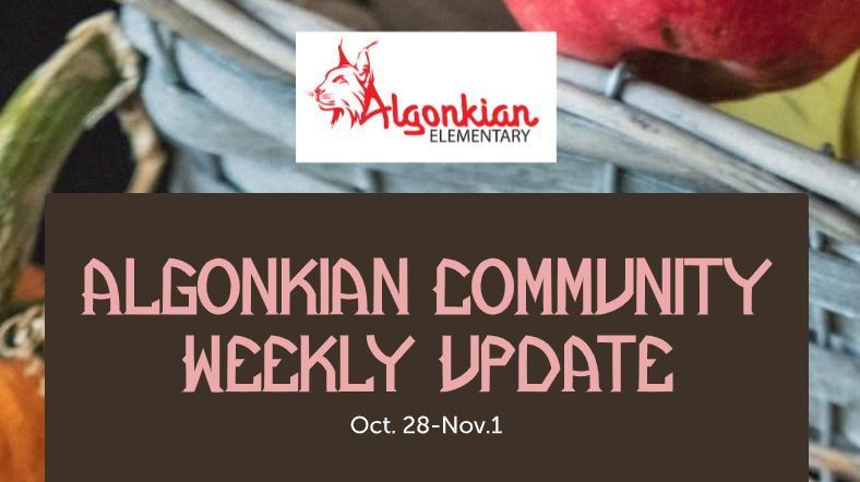 Weekly Update Oct 28 - Nov 1