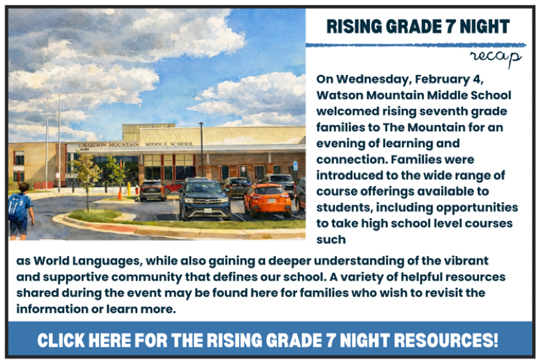 Rising Grade 7 Curriculum Night Resources