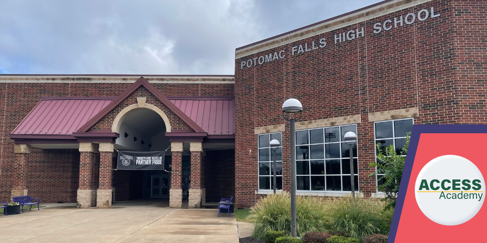 Potomac Falls High School exterior.