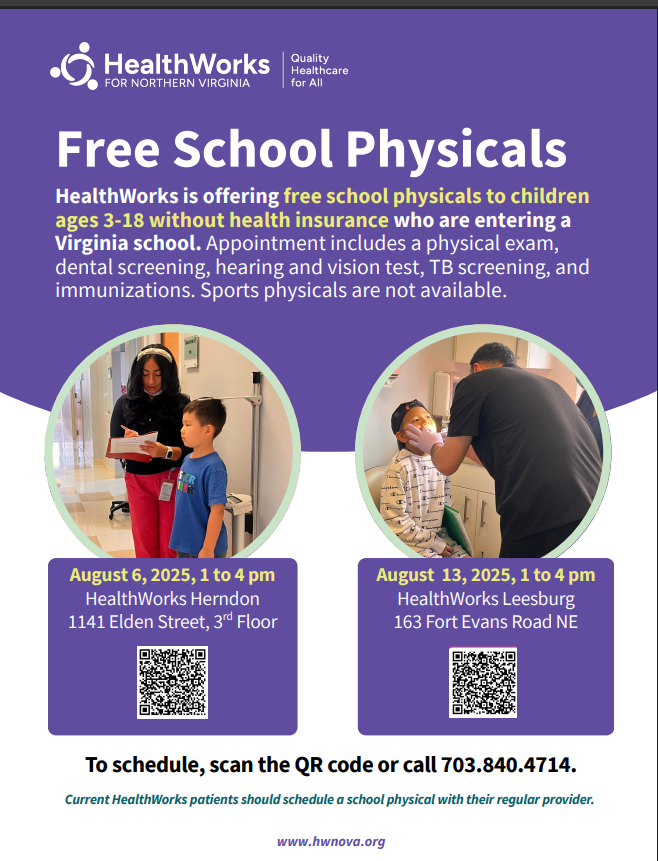 Free Health Screenings/Physicals for families without insurance!