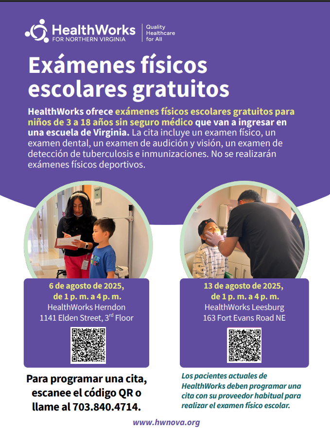 Free Health Screenings/Physicals for families without insurance!