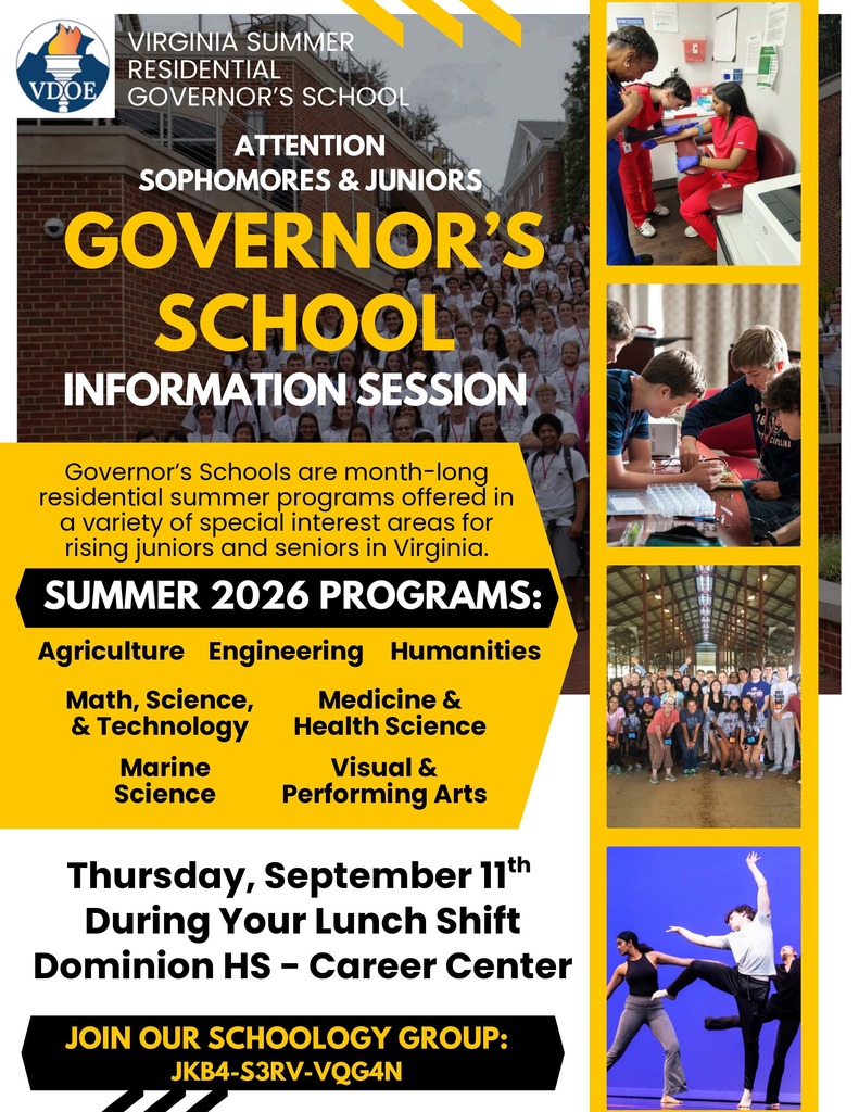 Dominion HS - SY26 Governor's School Flyer (1) - Jennifer French