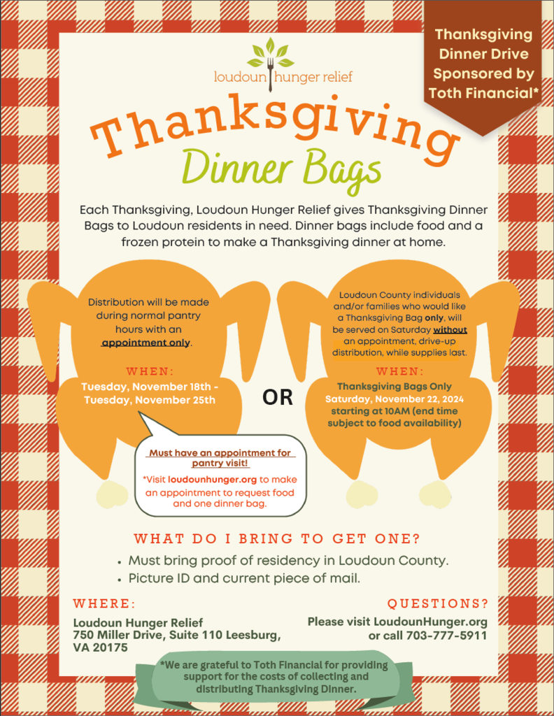 Thanksgiving Dinner Bags