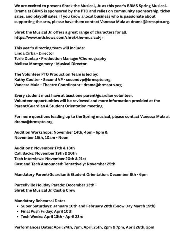 Shrek Jr. Information Page  2