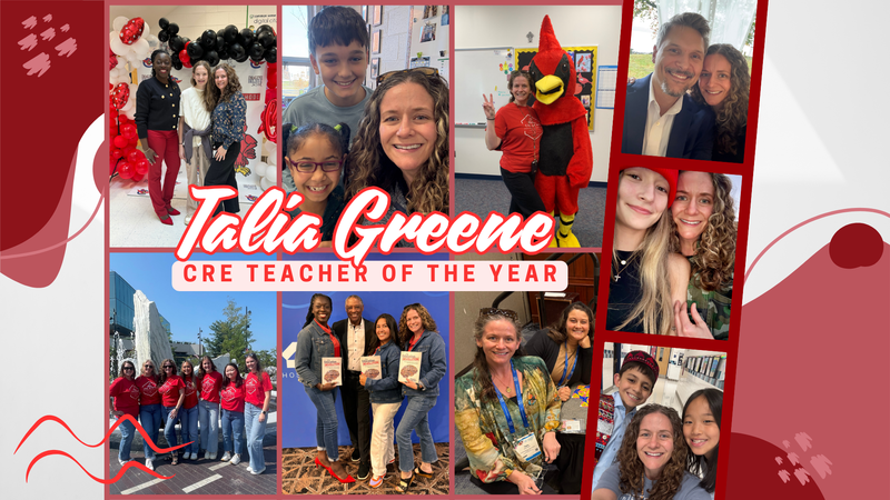 Talia Greene Teacher of the Year