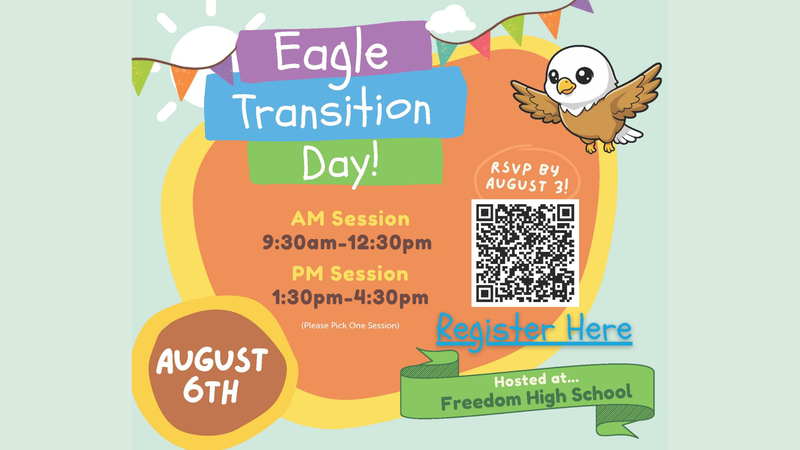 Eagle Transition Day! - RSVP by August 3rd