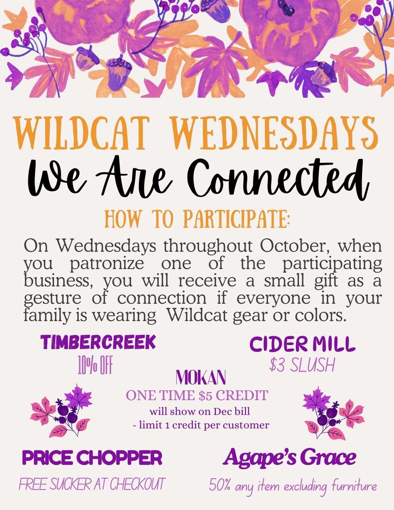 Wildcat Wednesday is tomorrow!