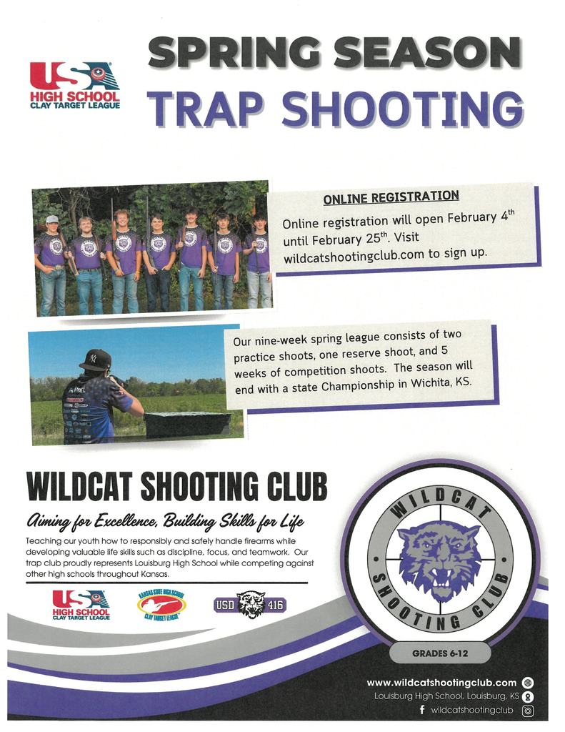 Spring Season Trap Shooting Wildcat Shooting Club