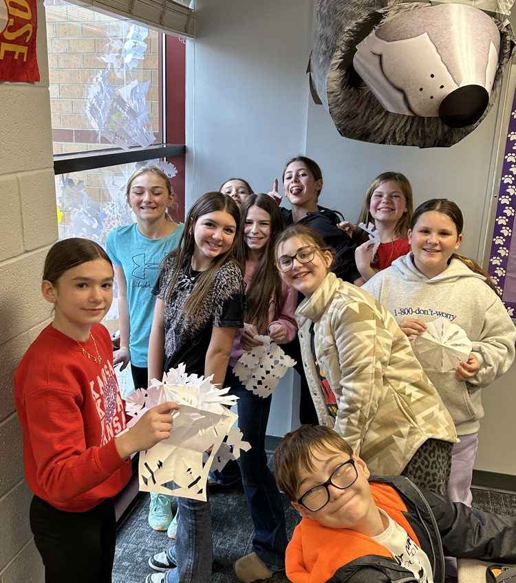 snowflakes in the window