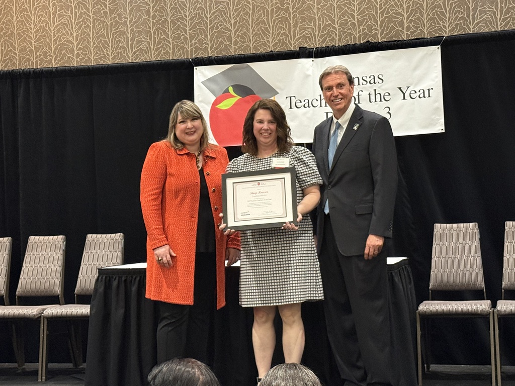 Mrs. Koesser with the Commisioner of Education