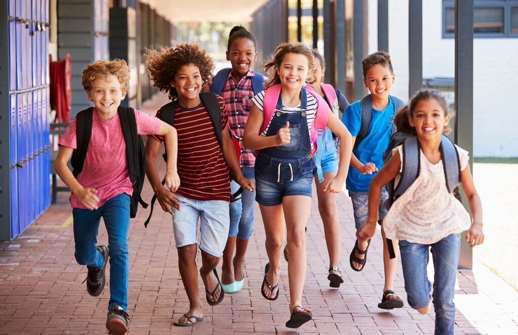 students at school