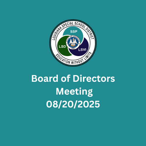 Board of Directors meeting 8.20.2025