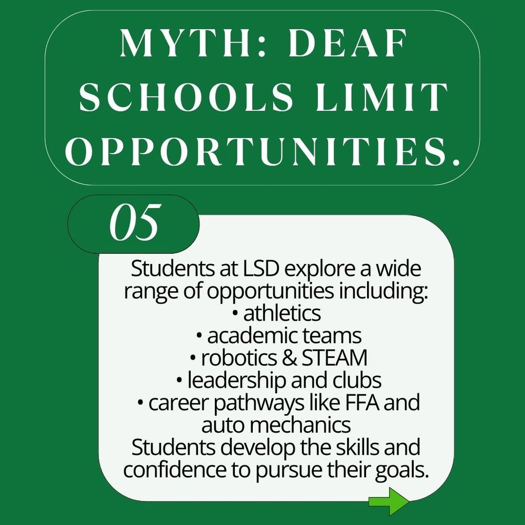 6 Myth: Deaf schools limit opportunities