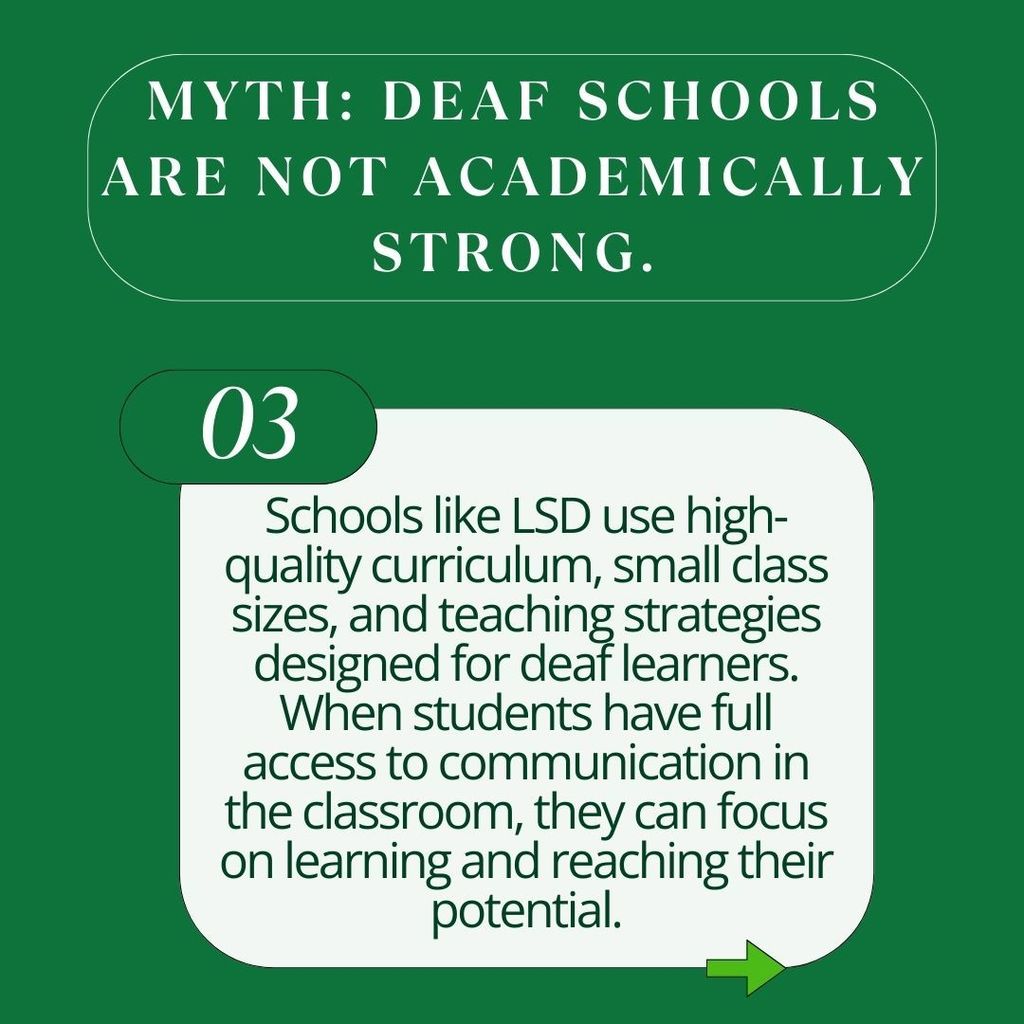 4 Myth: Deaf schools are not academically strong