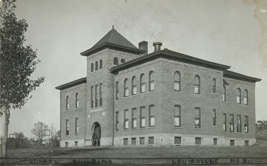 First ever public school that was built in Louisville in 1903. It sat where the Civic center now stands.