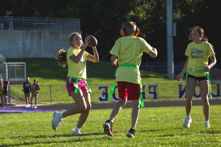 flag football vs Milford