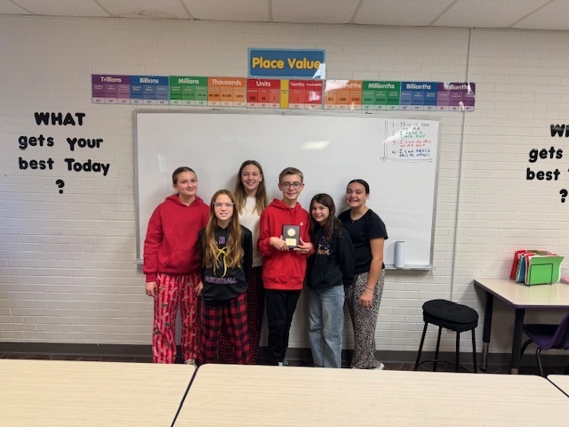6th Grade Quiz Bowl Team