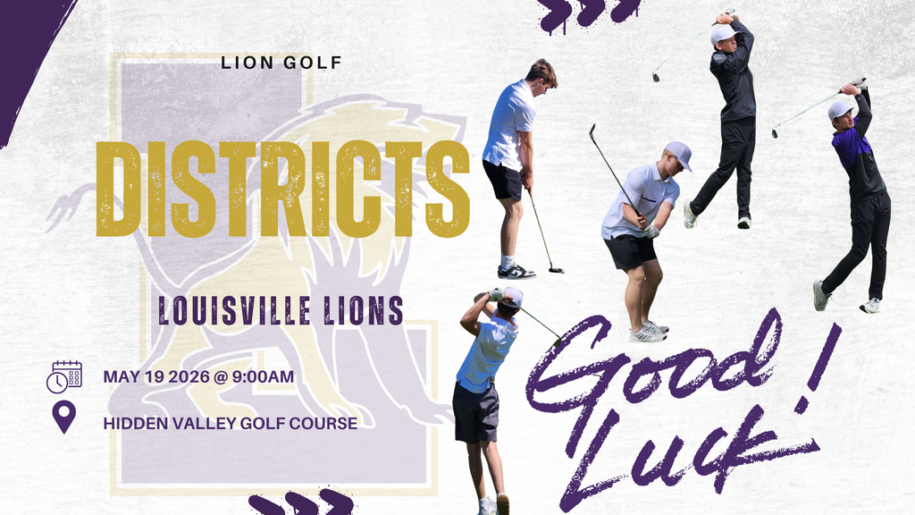 Boys district golf information