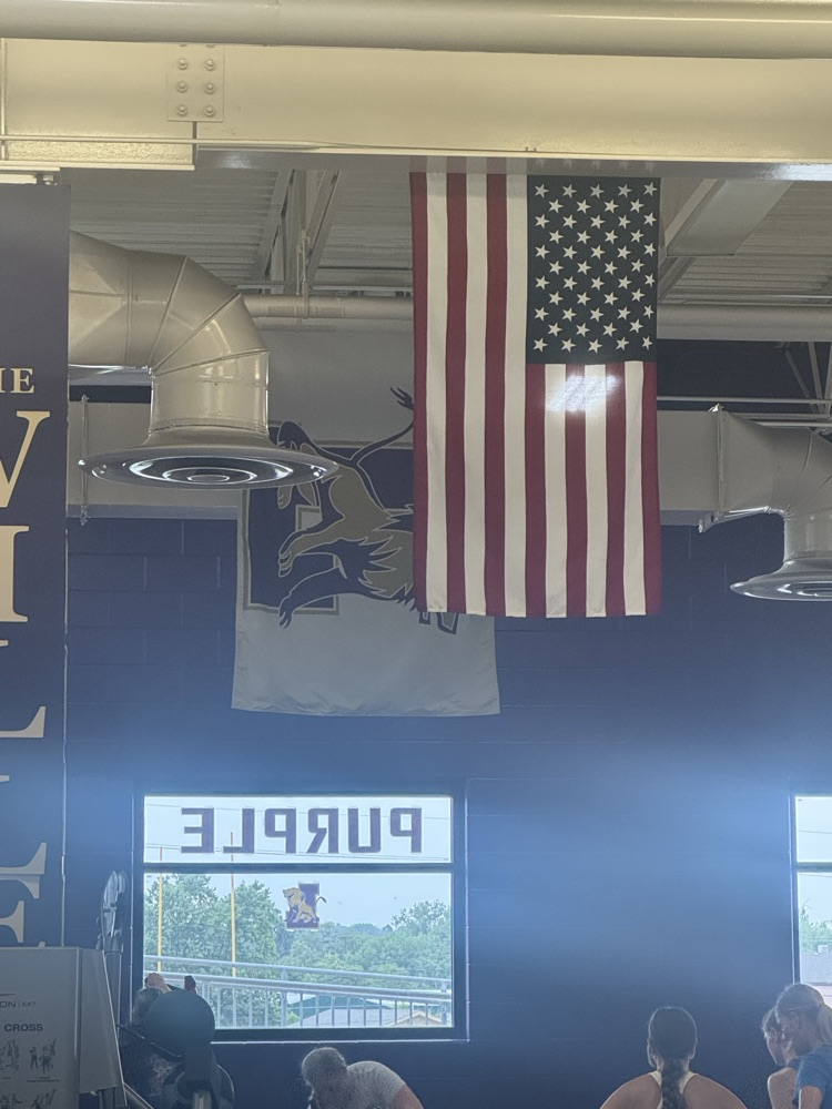 red white and blue themed lifting day