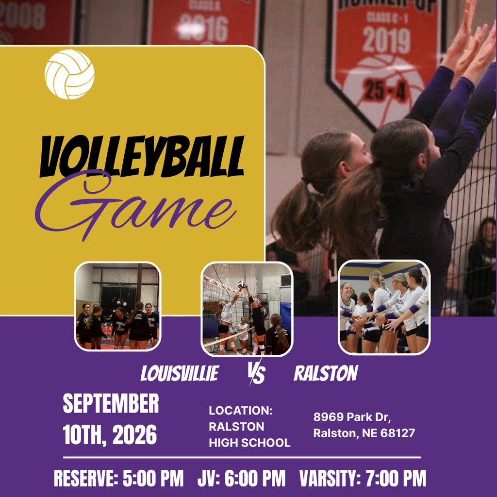 Louisville Volleyball game at Ralston High School.