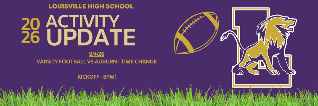 Varsity Football game time update