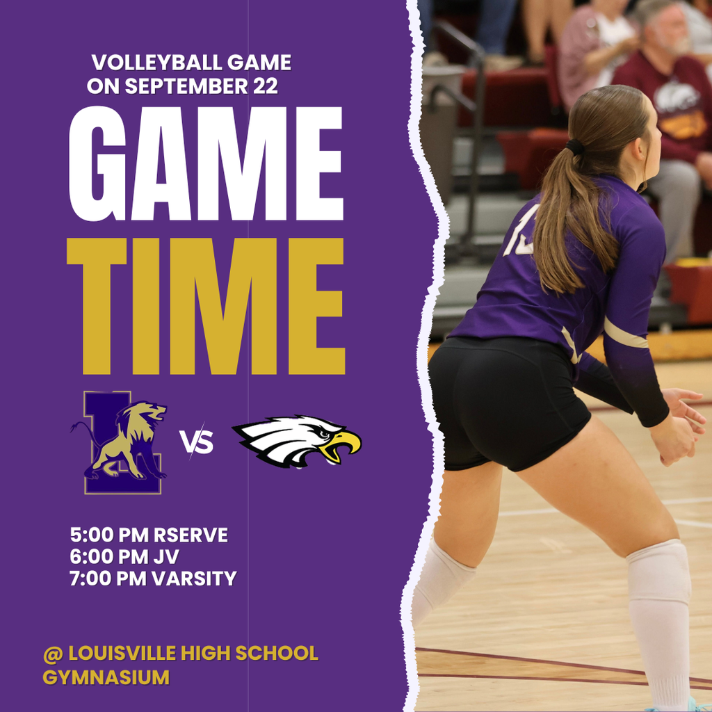 Volleyball game at home on September 22. Reserve, Jv, and Varsity.