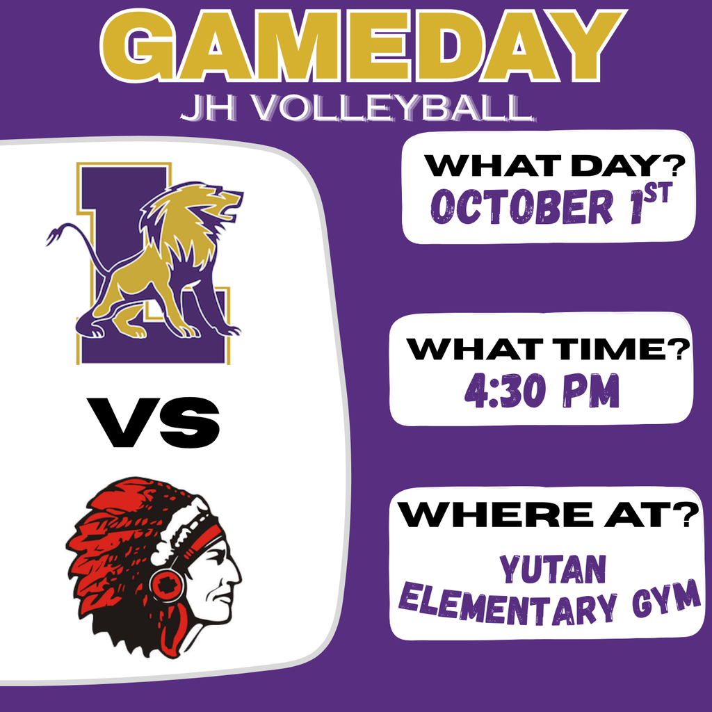 JH Volleyball @ Yutan Elementary