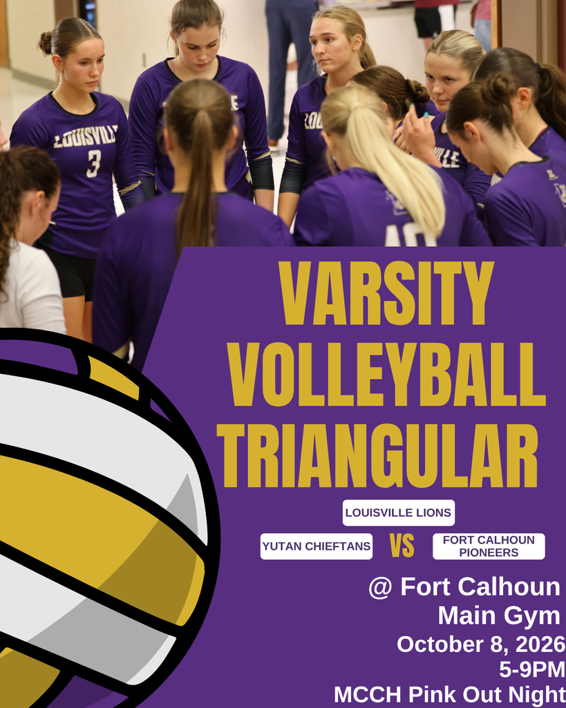 Varsity Volleyball Triangular @ Fort Calhoun Main Gym - October 8, 5-9PM
