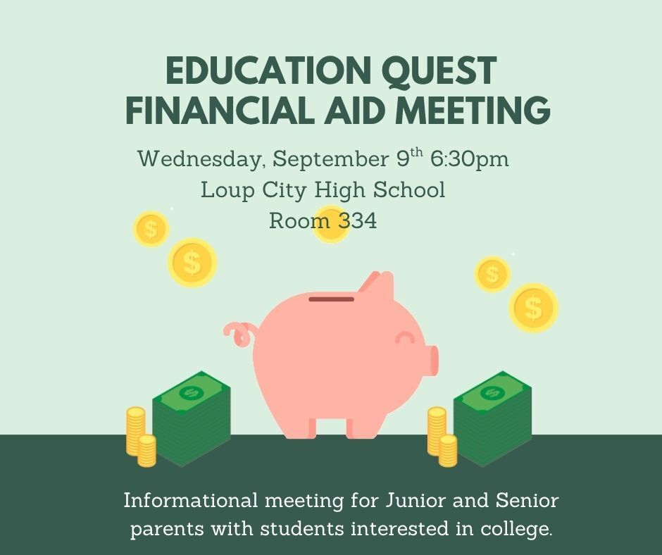 Join us Wednesday, September 9th for an Education Quest Financial Aid Watch Party starting at 6:30pm!