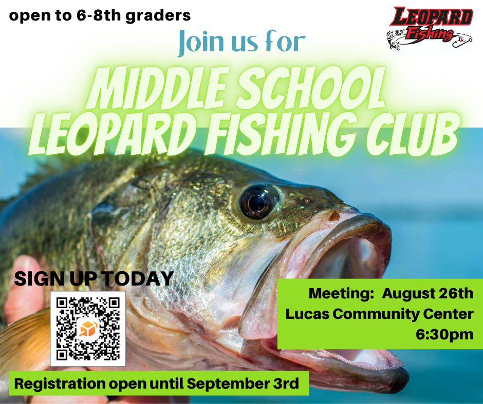Join us for Middle School Leopard Fishing Club