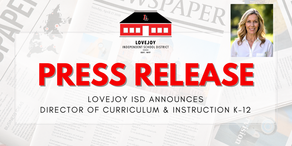 Press Release - New Director of Curriculum & Instruction K-12