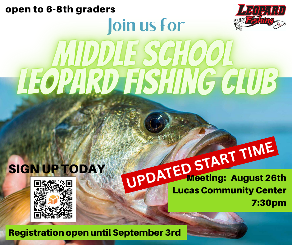 Join us for Middle School Leopard Fishing Club