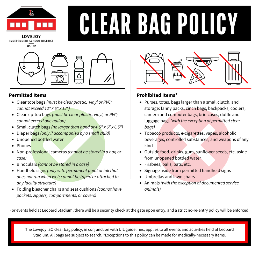 Clear Bag Policy