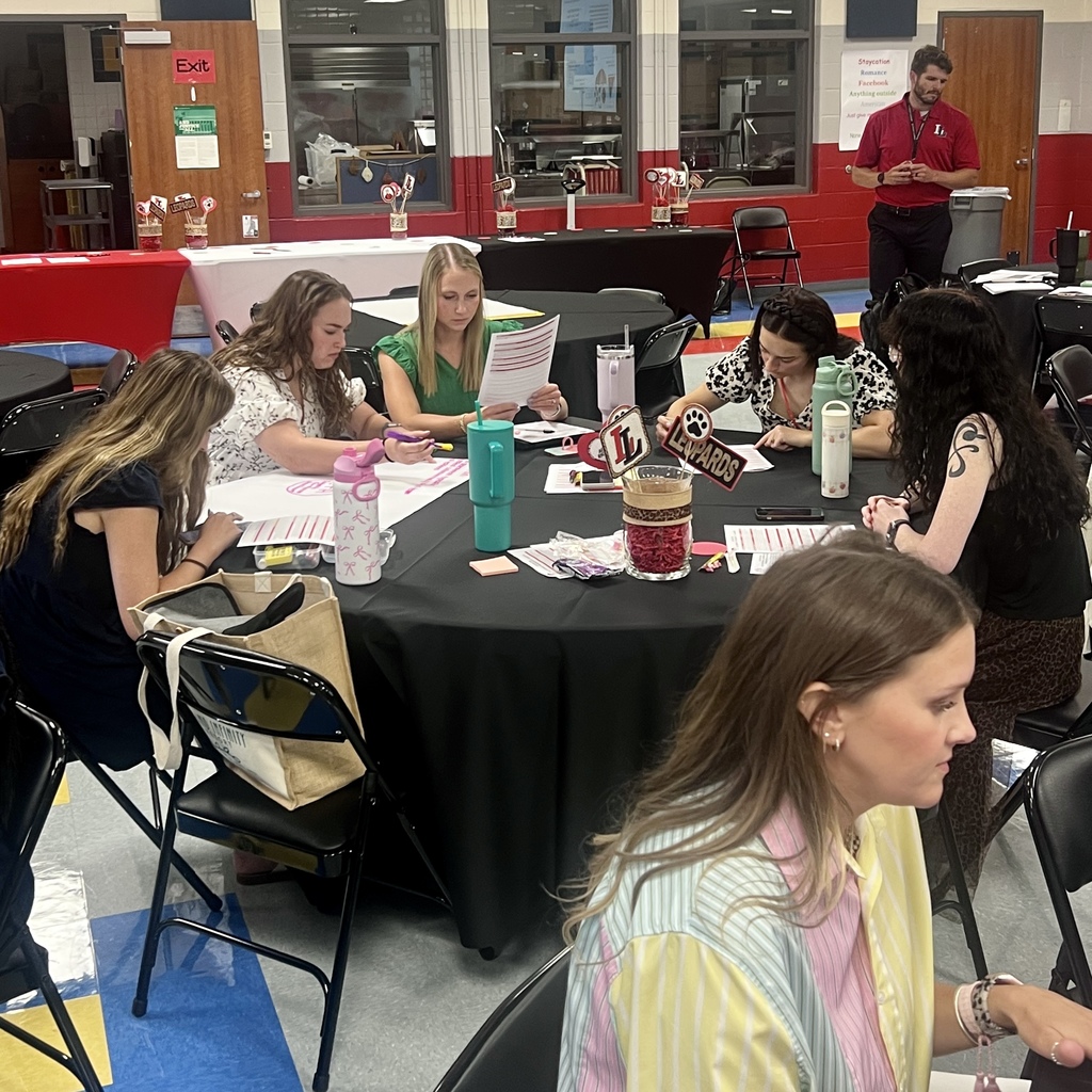 LISD Teachers working in groups at professional development