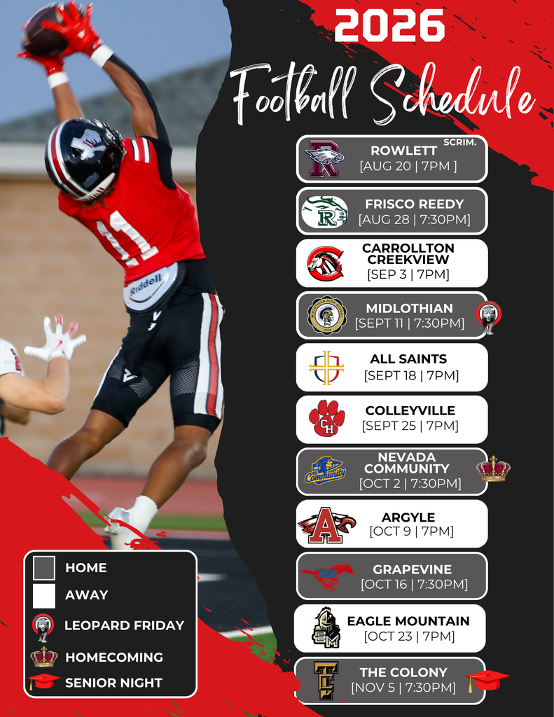 2026 Football Schedule