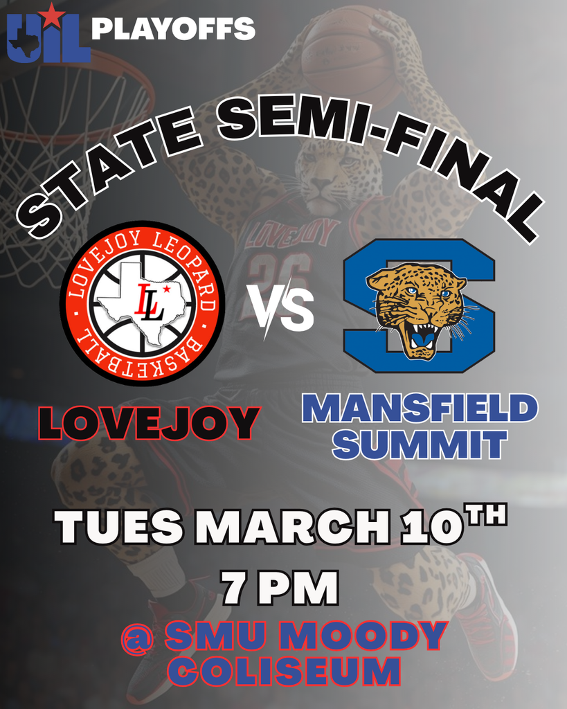 LOJO vs Summit SemiFinal 7pm Tues 10th @ SMU MOODY