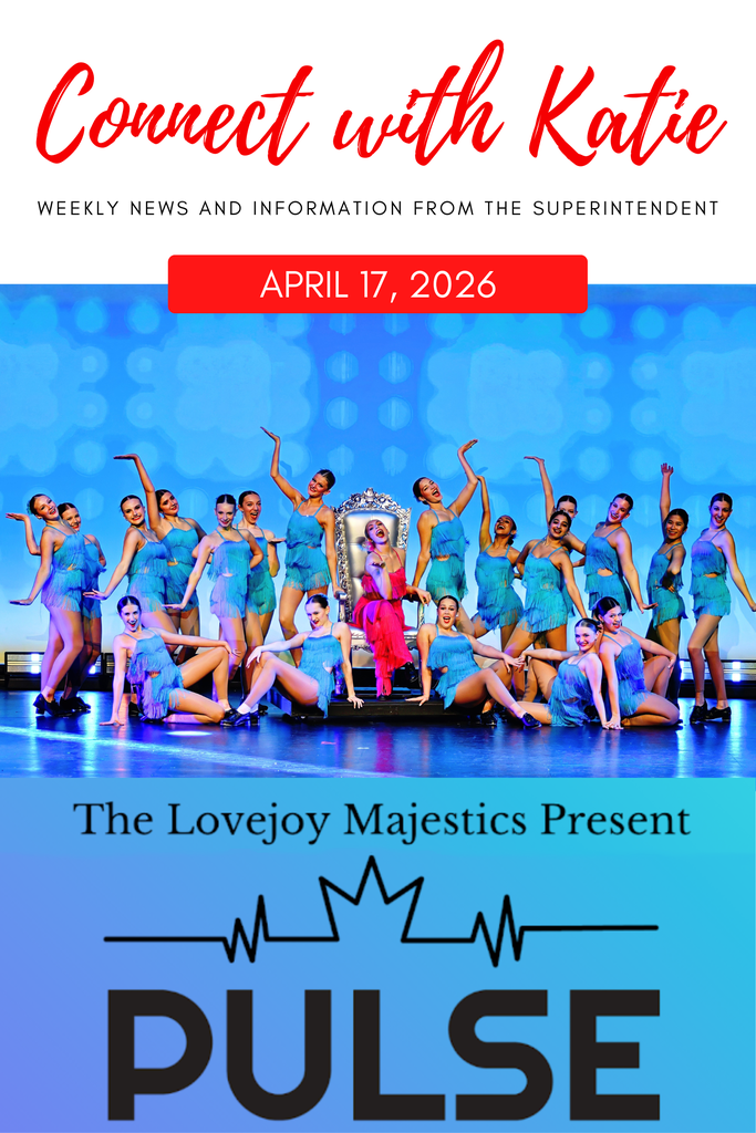 A poster shows dancers in turquoise outfits with the text "Connect with Katie" above. They form a circle around a throne.