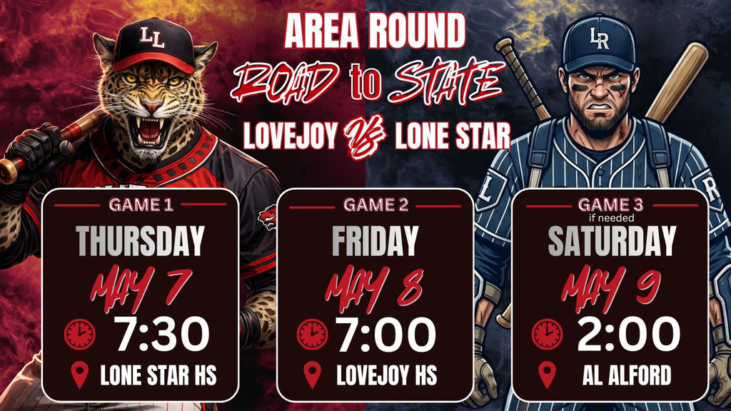 Promotional graphic for a baseball event. Three panels: first, a cat-masked player, second, a man holding a bat, and third, an opponent. Schedule: Thursday, May 7 at 7:30 pm, Friday, May 8 at 7:00 pm, Saturday, May 9 at 2:00 pm.