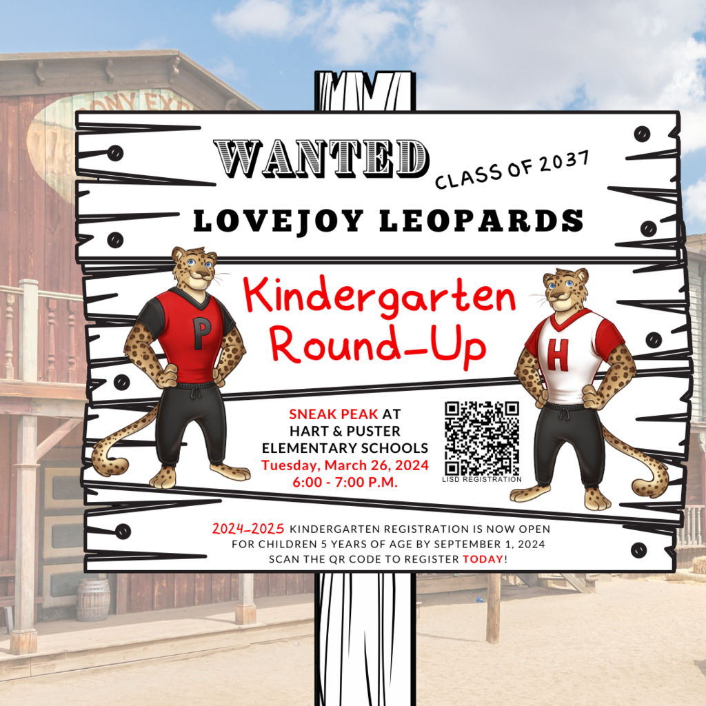 Kindergarten Round-Up Sneak Peak and Registration