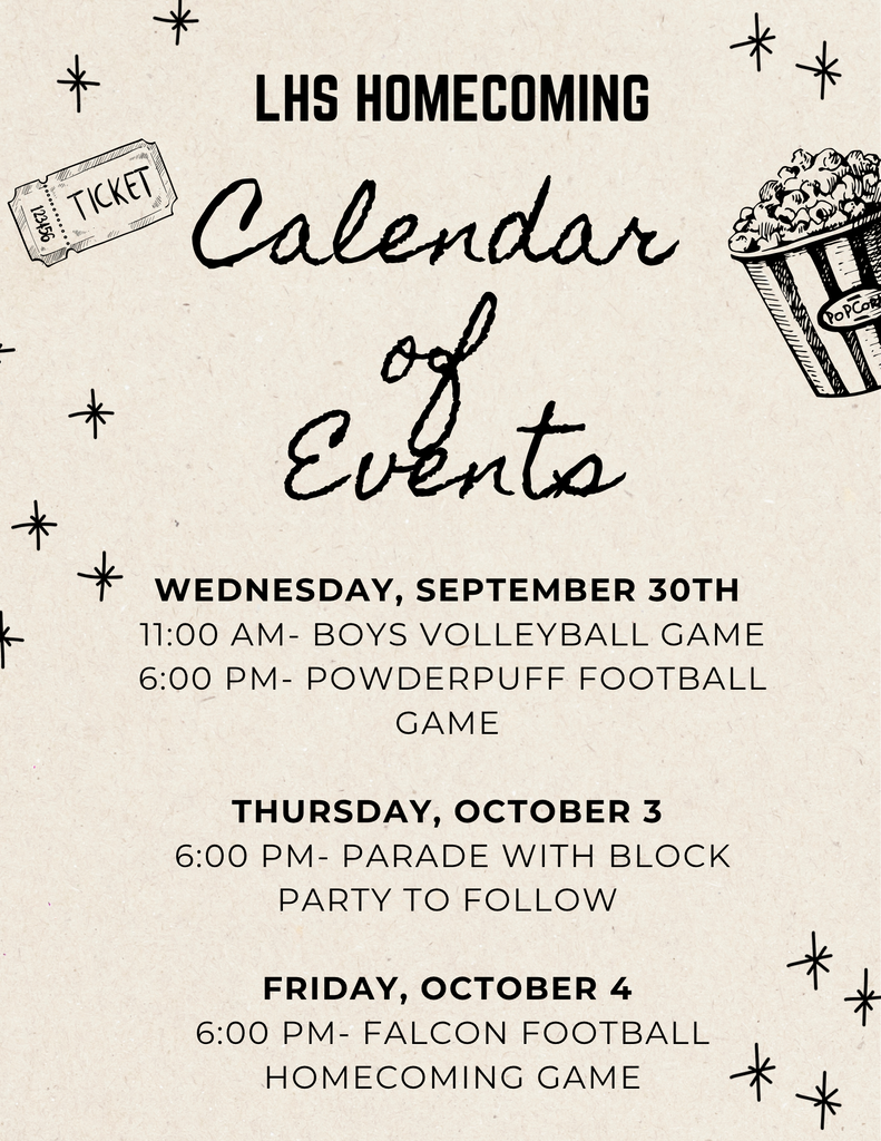 hoco calendar of events