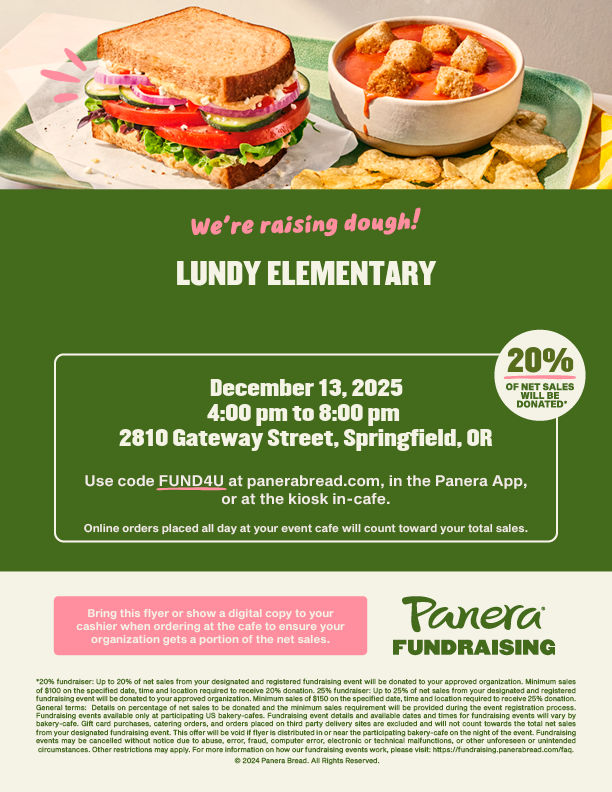 Panera Fundraising Flyer