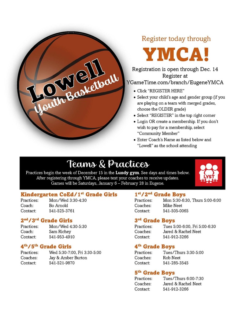 Youth Basketball Sign Up Flyer