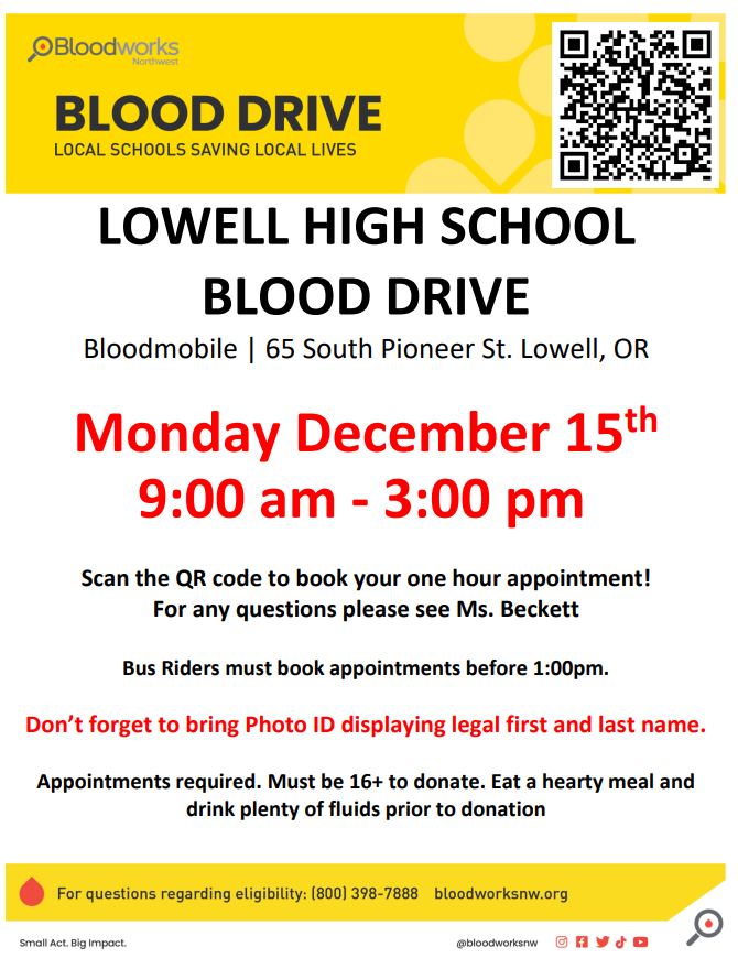 Blood Drive Flyer