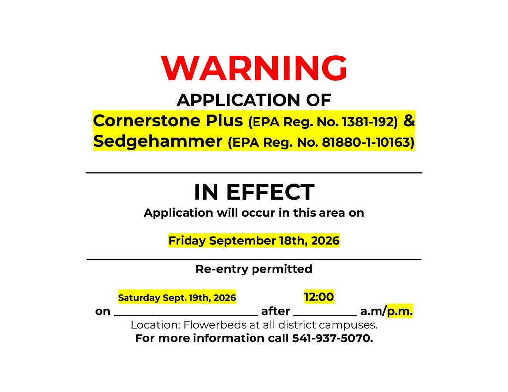 Spray Notice