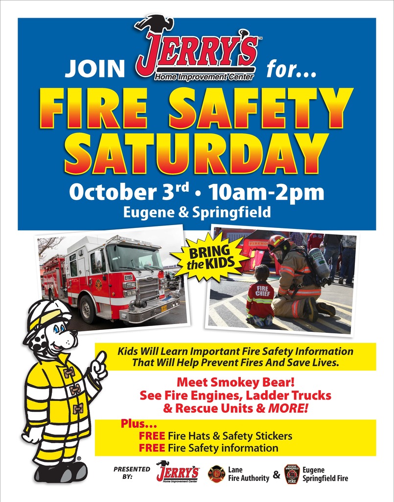 Fire Safety Saturday Flyer