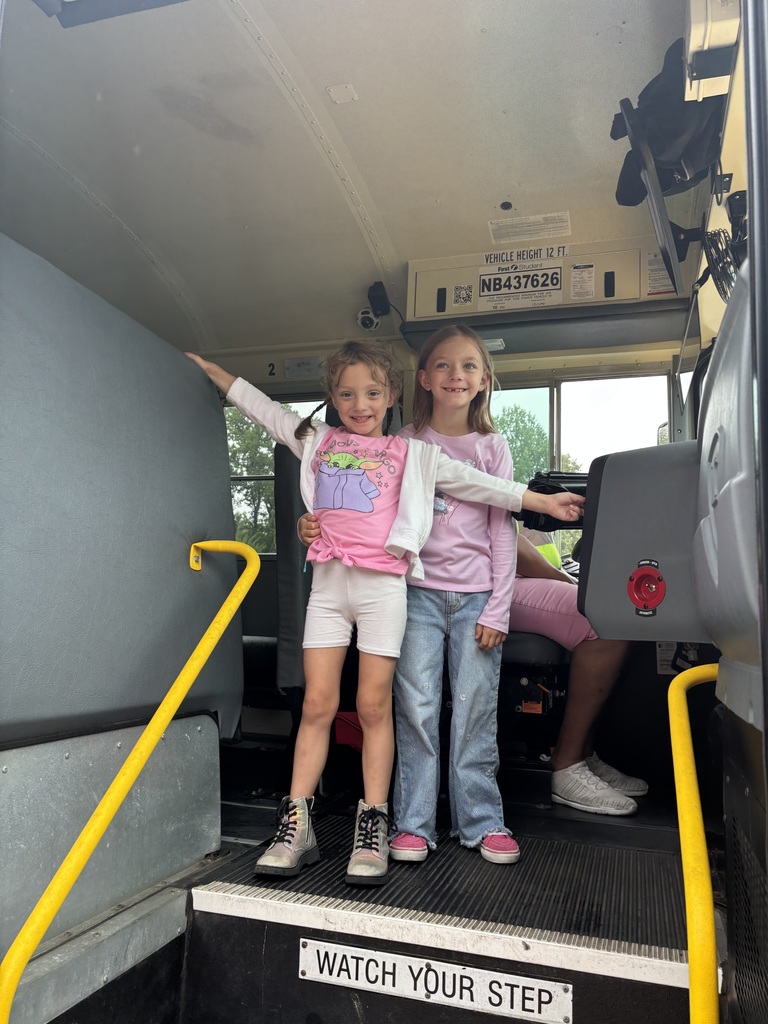 Students on a school bus