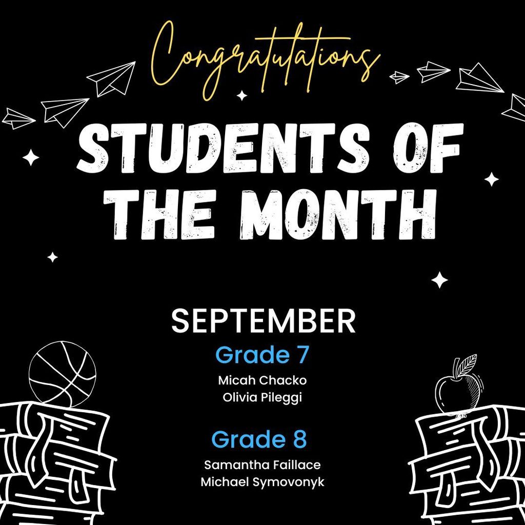 Studetns of the Month September