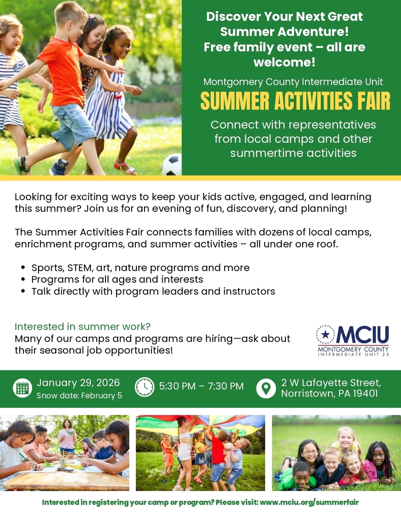 MCIU Summer Activities Fair